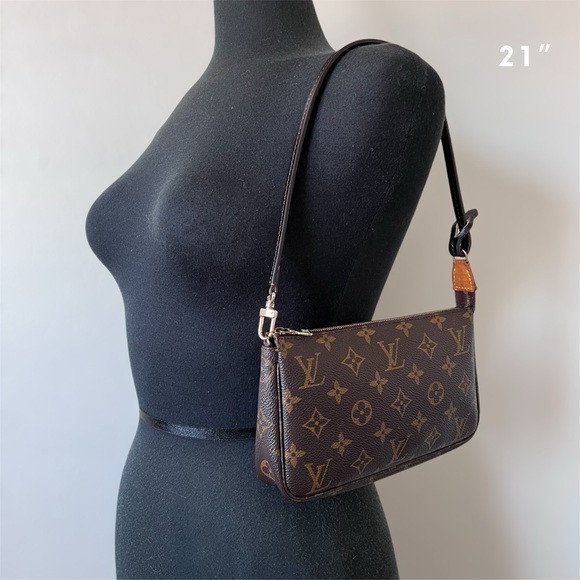 Single Buckle Genuine Vachetta Wristlet Strap Replacement/ Add-on 21” Long - Picture 2 of 2